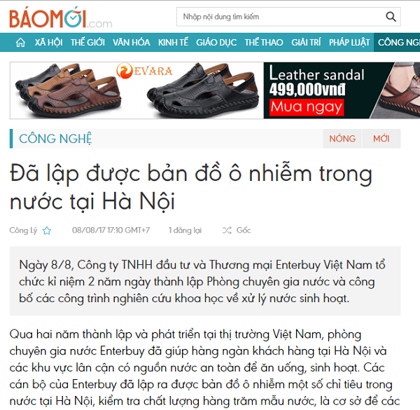Báo mới nói về Enterbuy Việt Nam